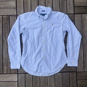 Ralph Lauren Light Blue Striped Button Down Shirt